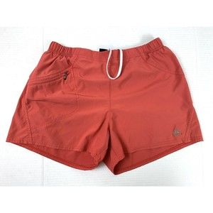 Nike ACG Dri-Fit Women's M (8-10) Trunk Swim Shorts Lined Pockets Coral Stretch